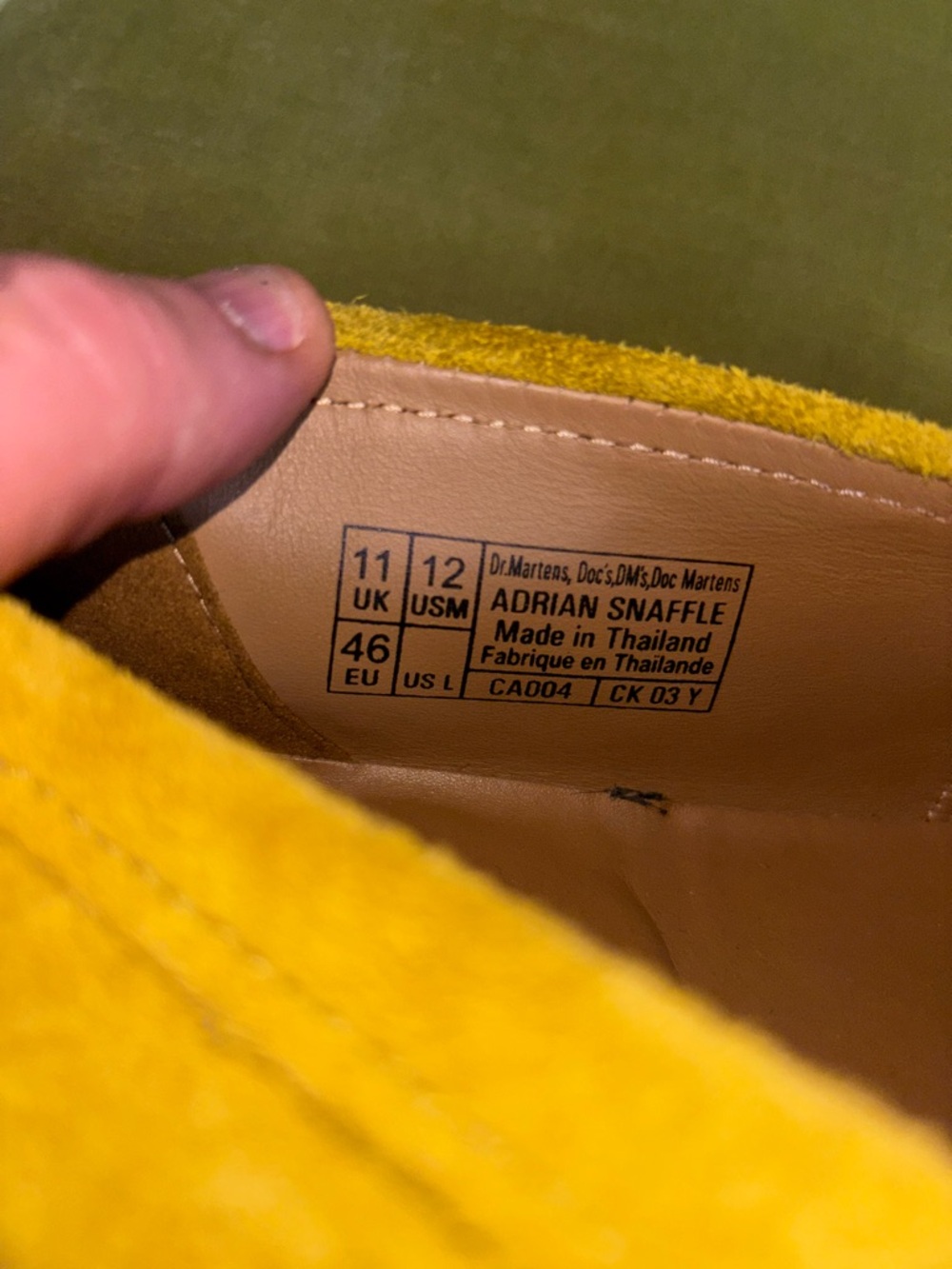 Dr. Martens ADRIAN SNAFFLE Loafers Suede AW006 Size 12 - Picture 5 of 11